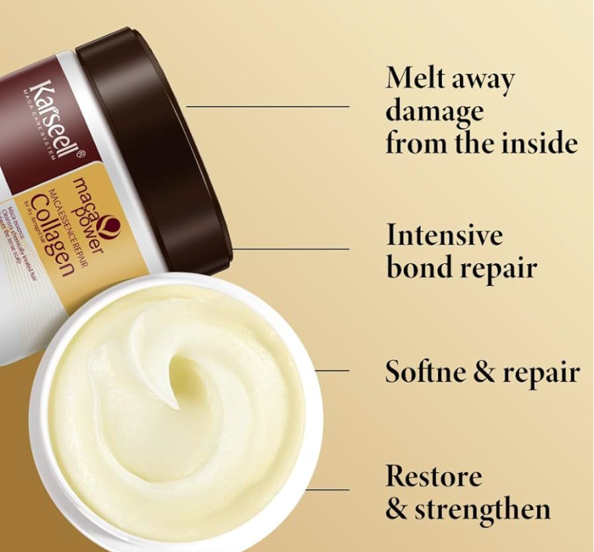 Karseell Collagen Hair Mask Maca Formula 500ML Tub